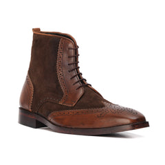 Royal Shaded High Ankle Brogue Laces Shoe
