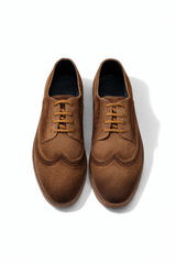 Shaded Camel Casual Suede Shoes