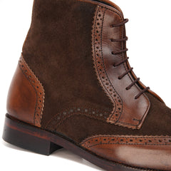 Royal Shaded High Ankle Brogue Laces Shoe