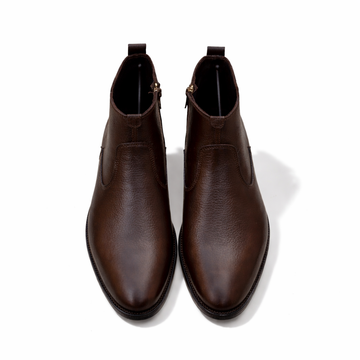 Brown Mild Ankle Boots Cow Leather