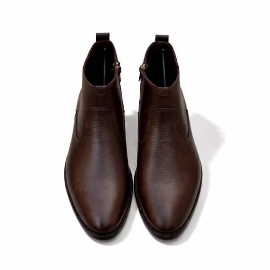 Brown Mild Ankle Boots Cow Leather