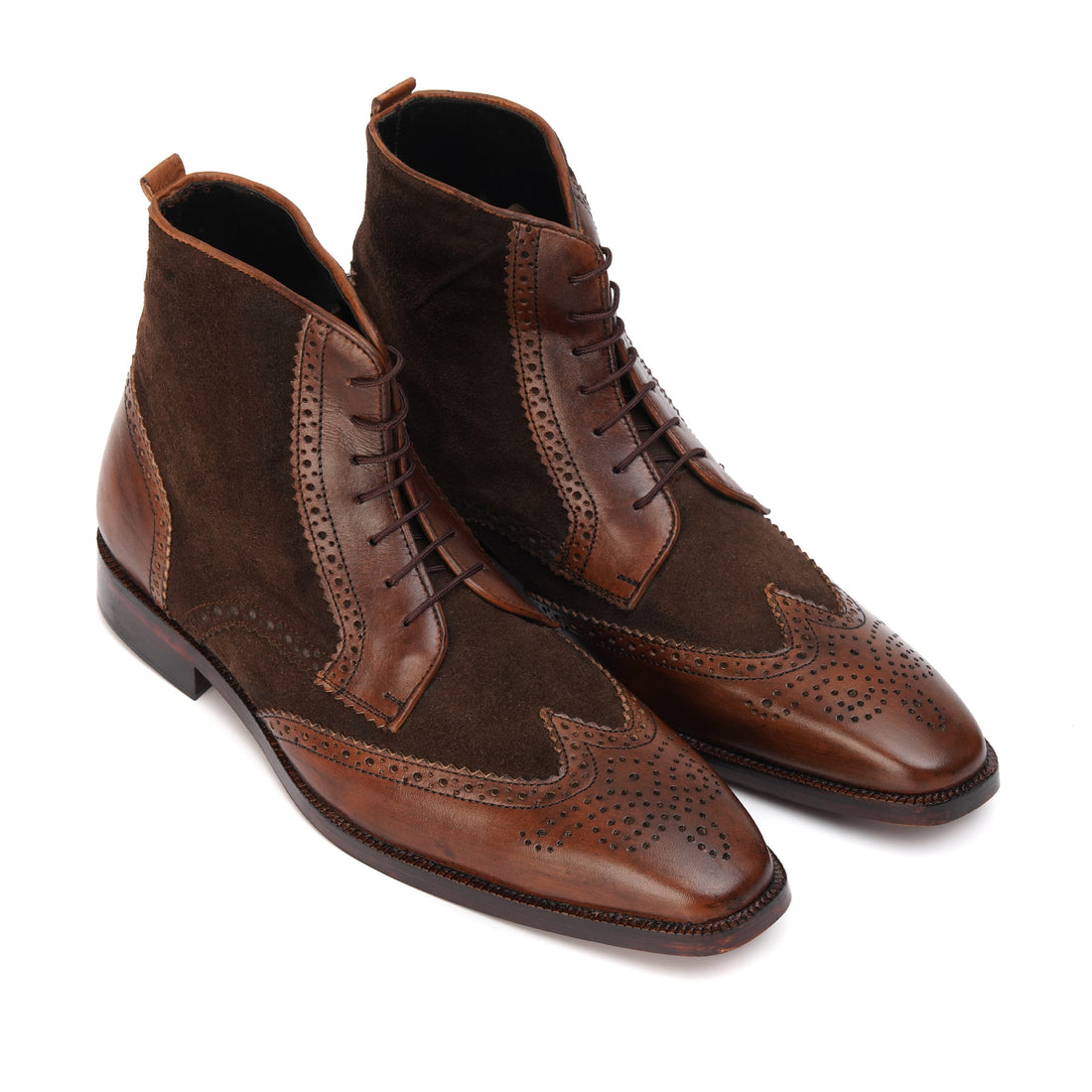Royal Shaded High Ankle Brogue Laces Shoe